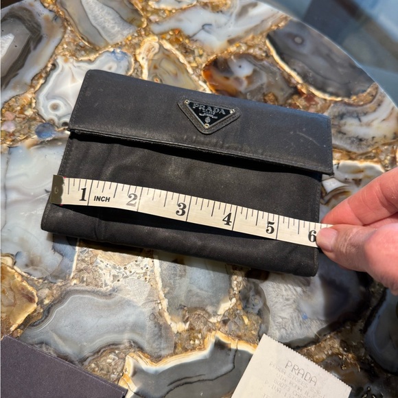 Prada Black Nylon-Leather Wallet. - Picture 8 of 9